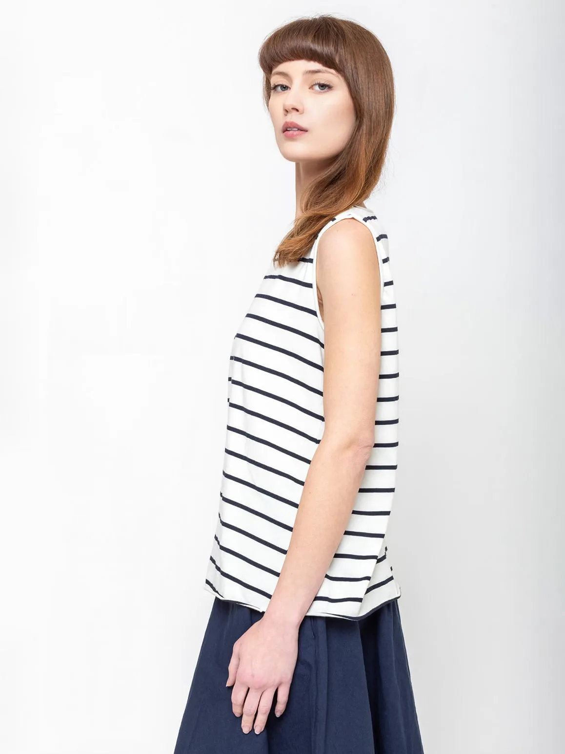 Canotta Gioia Stripe Tank - Atlantic