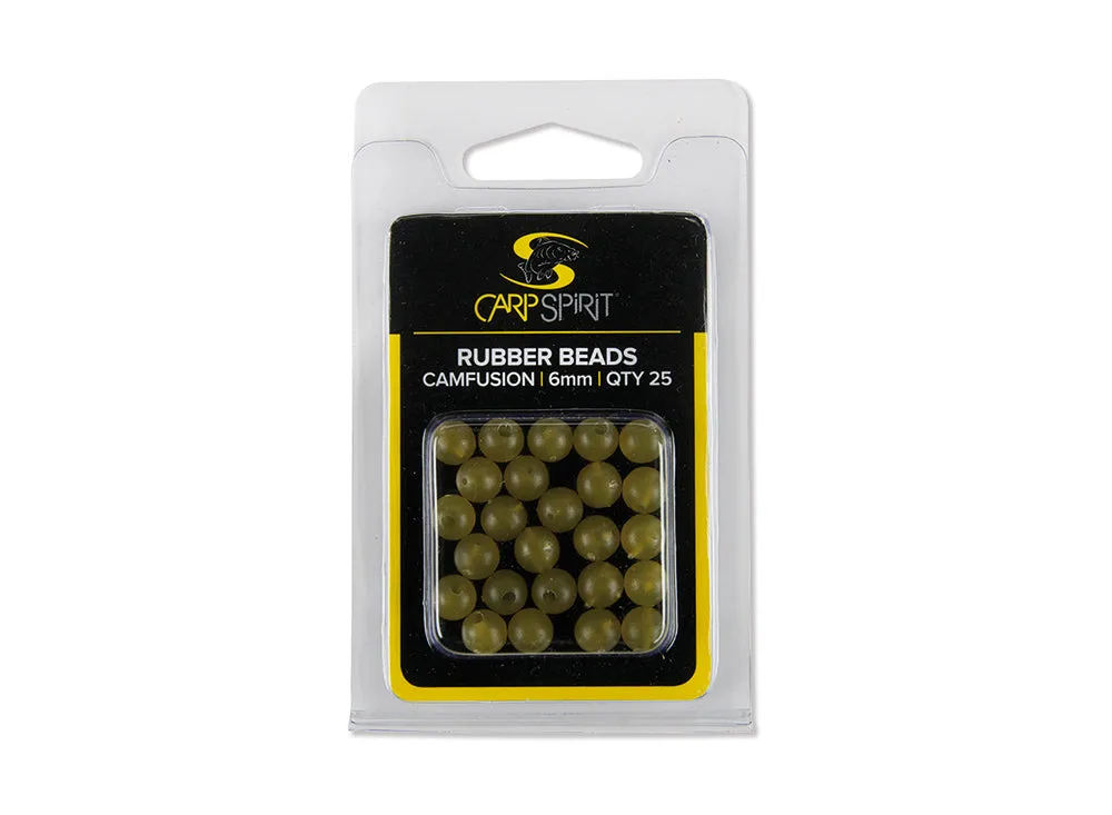 Carp Spirit RUBBER BEADS - Camfusion - 6mm x25