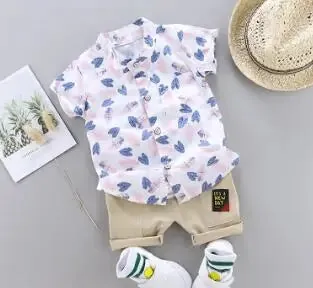 Cartoon Dinosaur Print Toddler Boy Set: Shirt   Pants