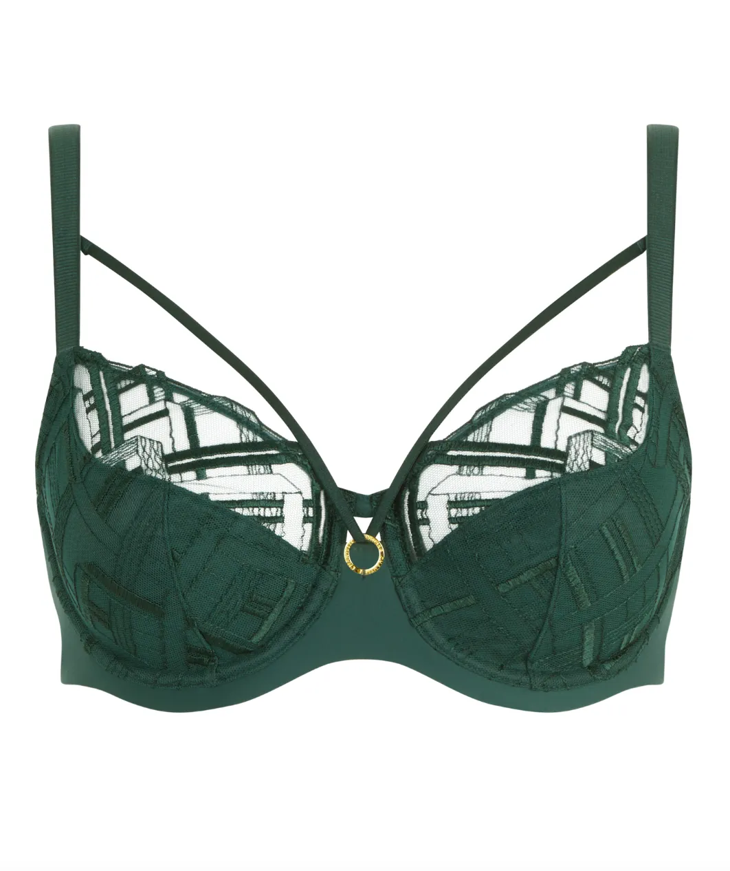 Chantelle-Graphic Support Lace Full Coverage Unlined Bra-C21S10