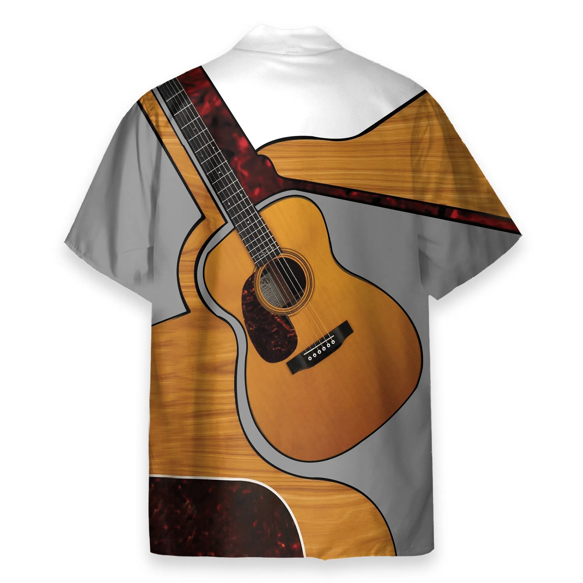 Classic Guitar Men's Button's Up Shirts - Hawaiian Shirt