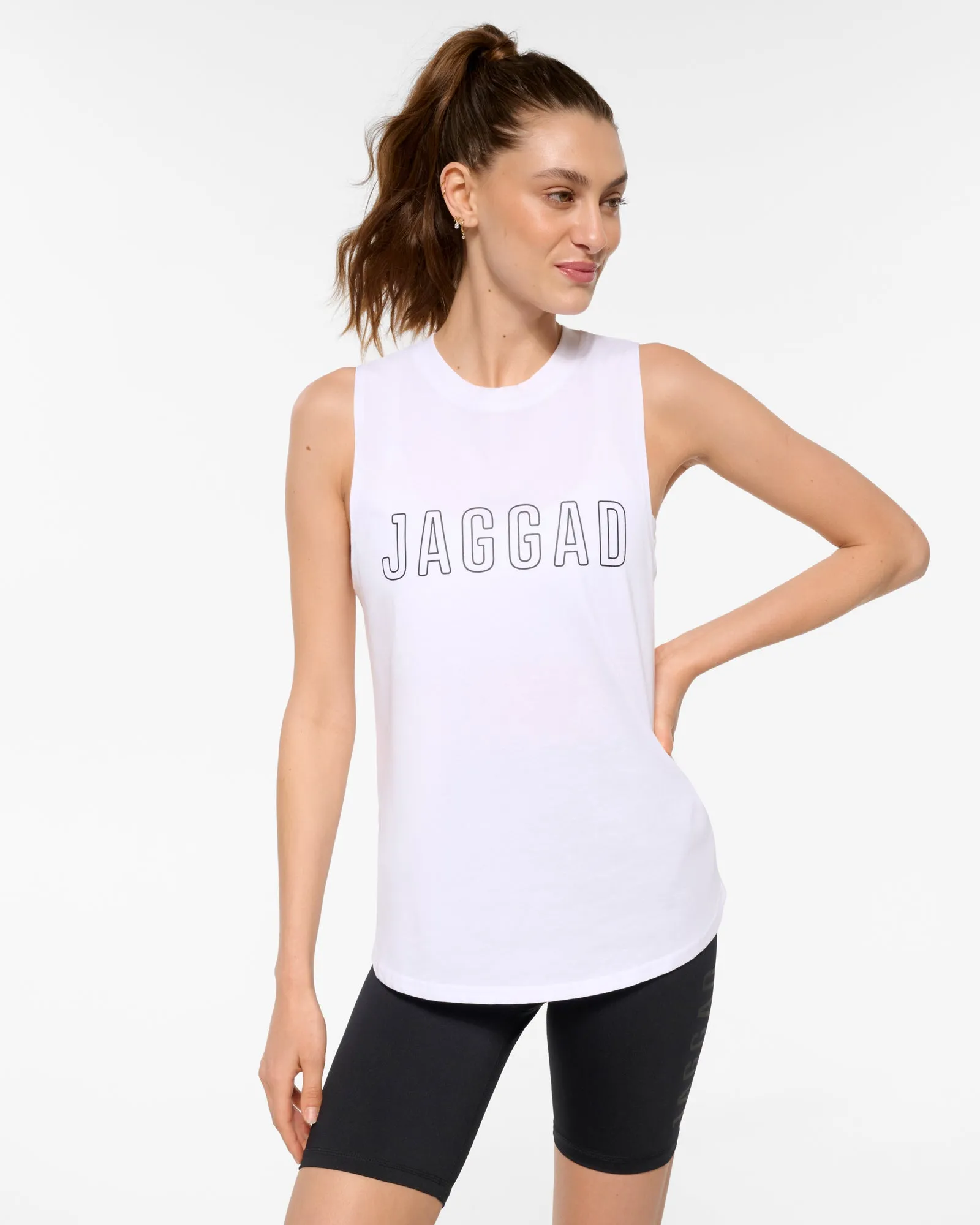 Classic Keyline Pima Tank White
