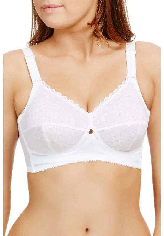 Classic Non-Wired Soft Support Bra - White