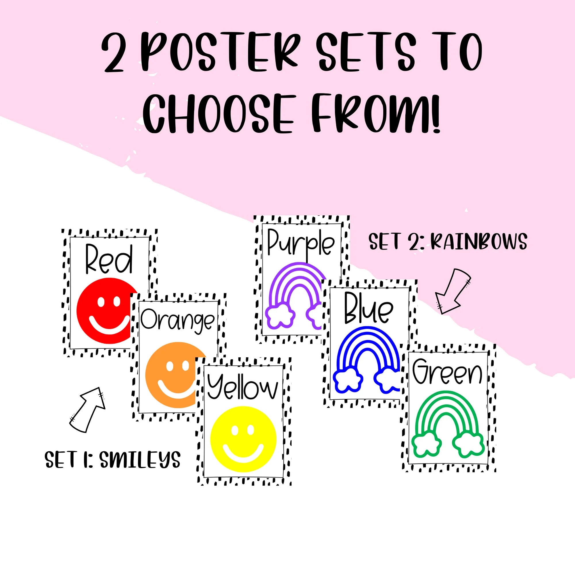 Color Posters | SPOTTED SMILEYS | DIGITAL DOWNLOAD