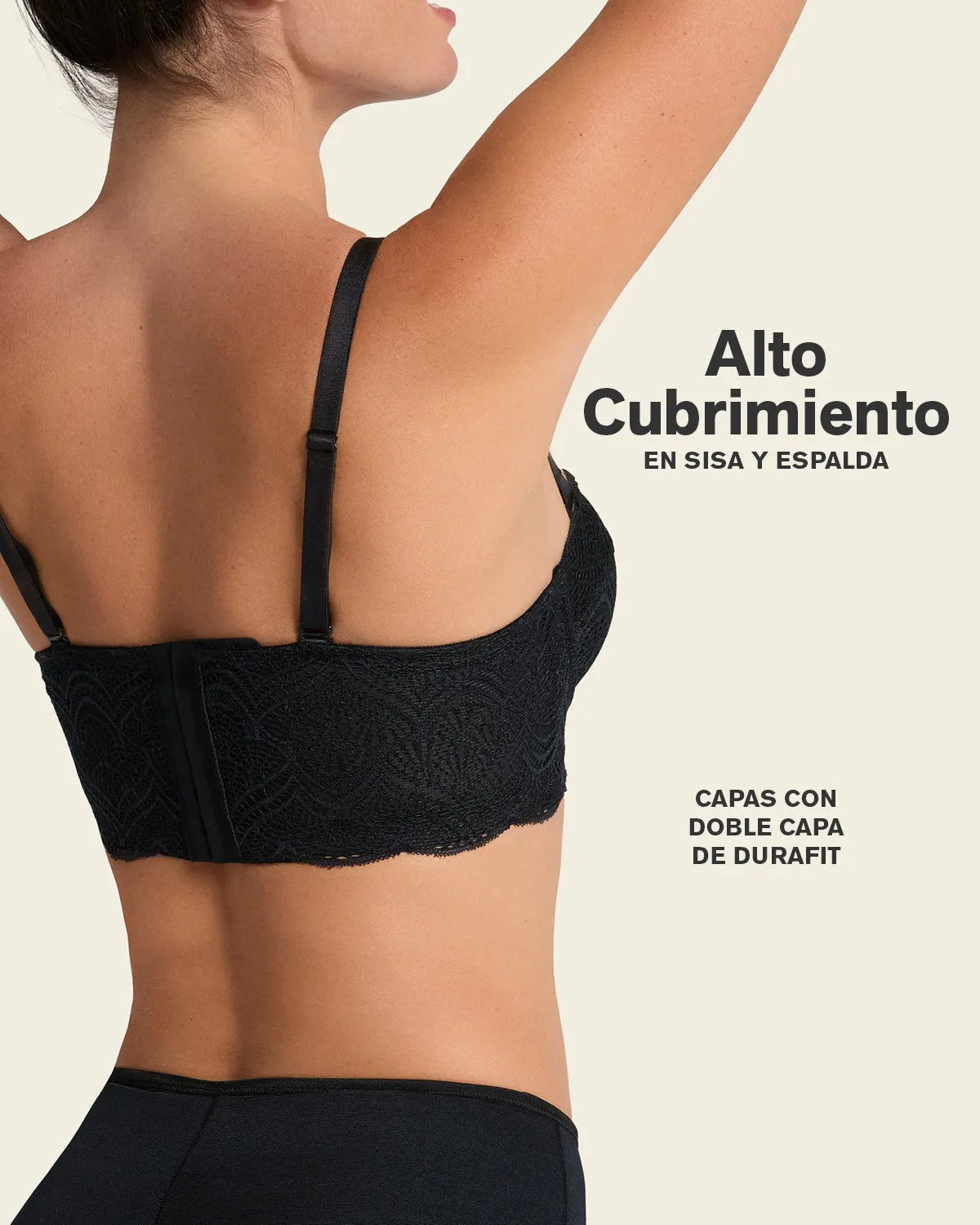 Convertible Balconette Lace Push Up Bra