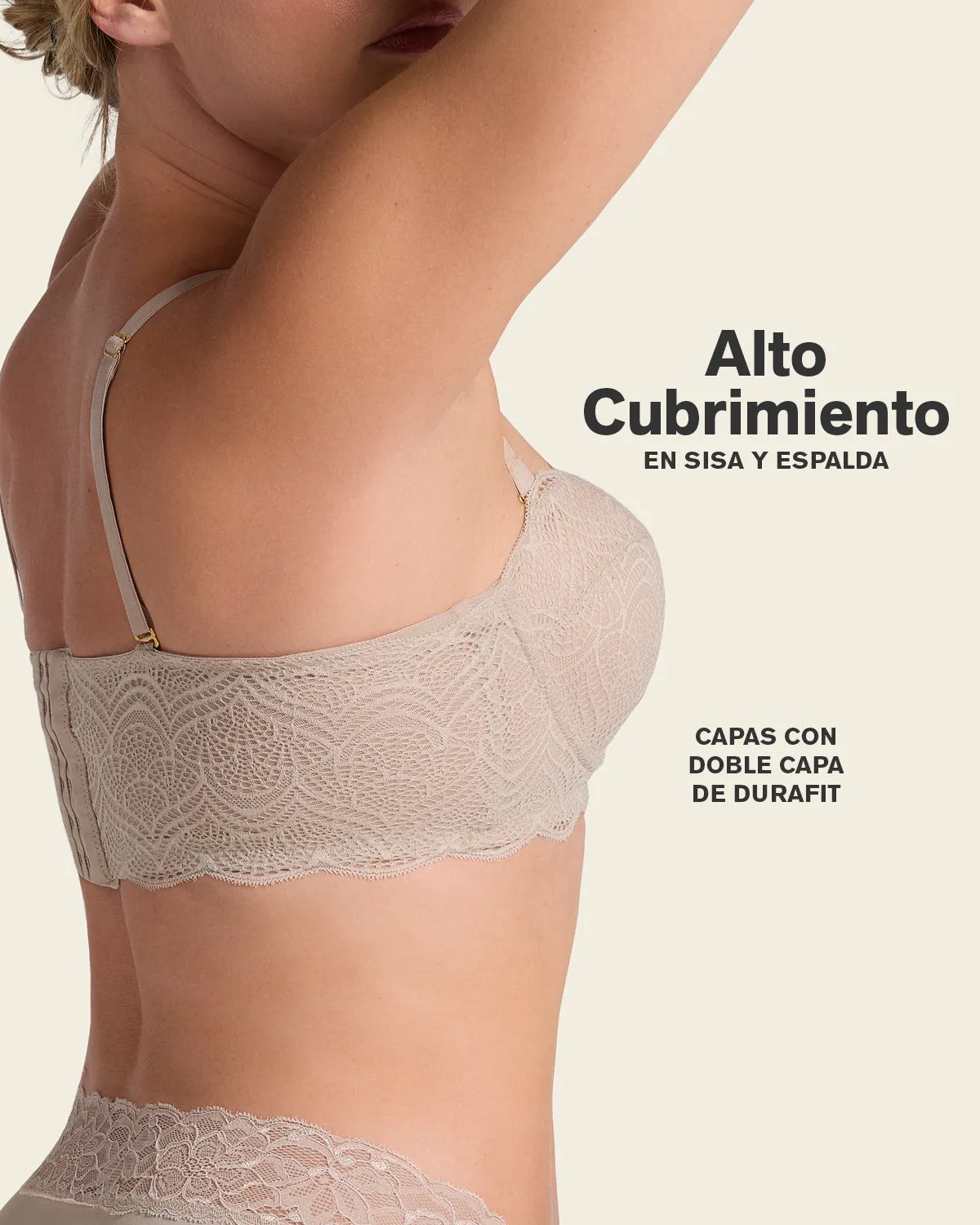 Convertible Balconette Lace Push Up Bra