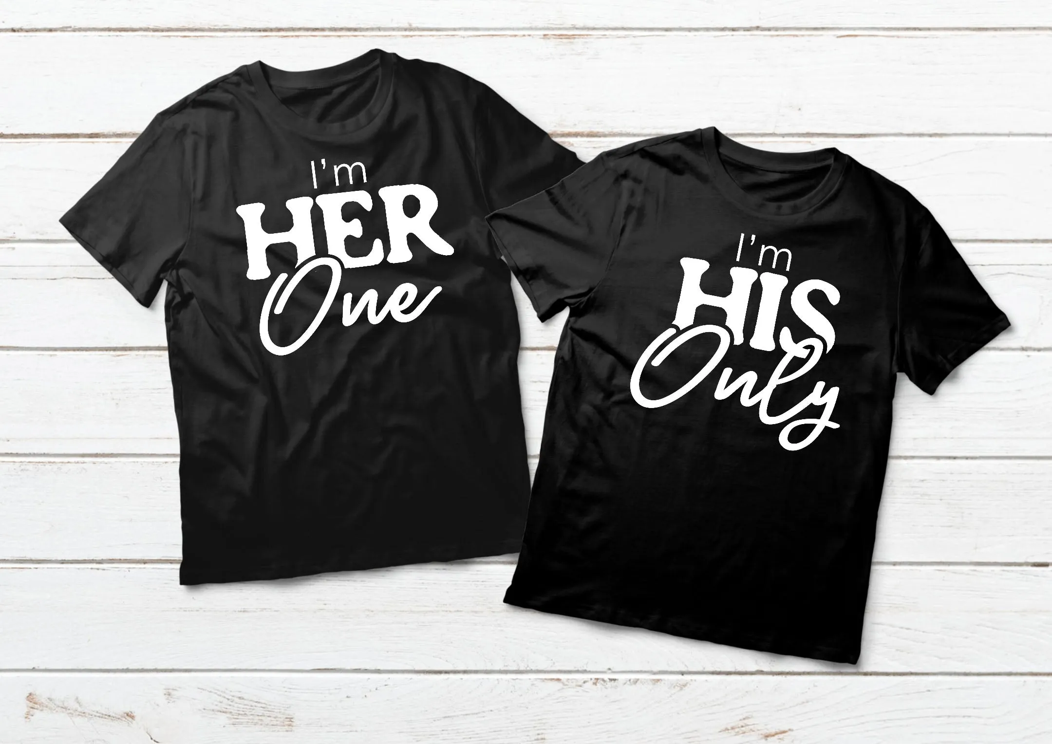 Couples Shirts His and Hers Matching Outfits One and Only Quote