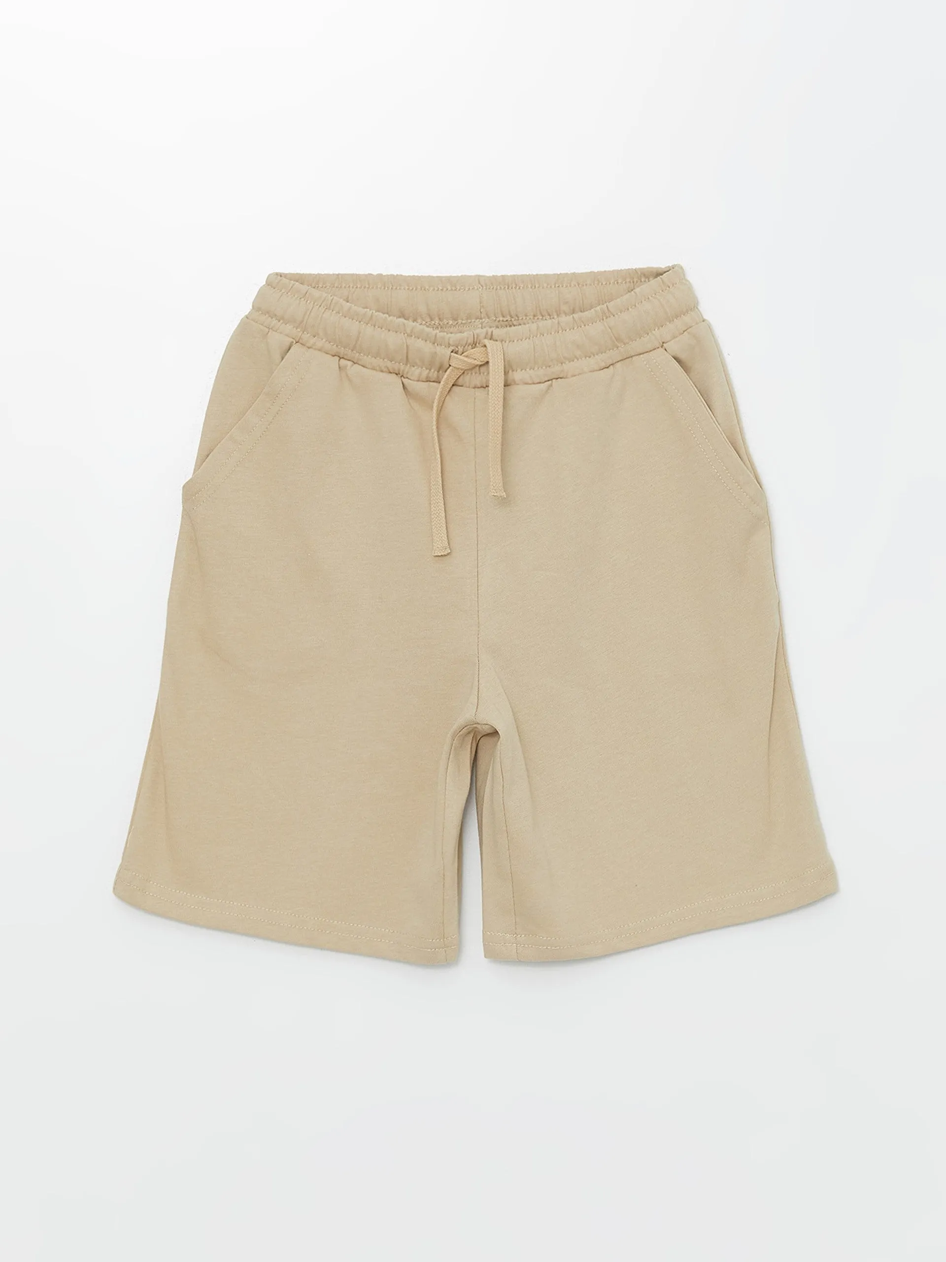 Crew Neck Printed Boy's Undershirt and Shorts