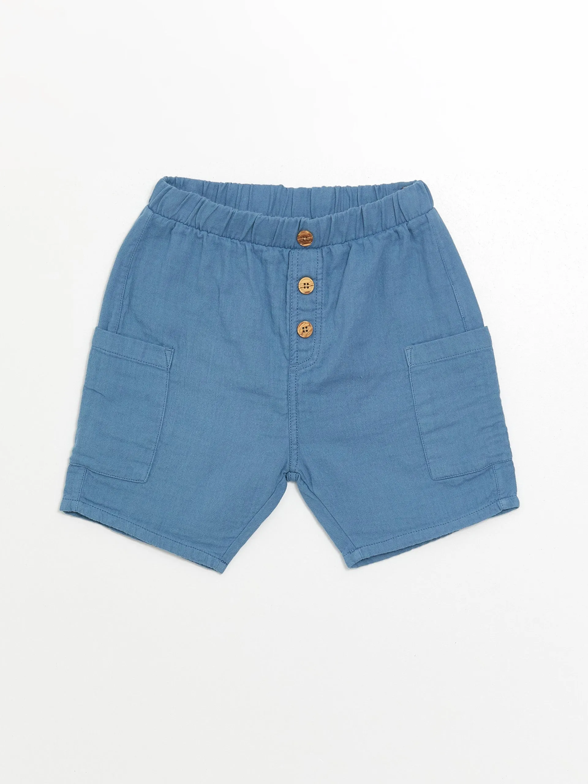 Crew Neck Striped Baby Boy Shirt and Shorts Set of 2