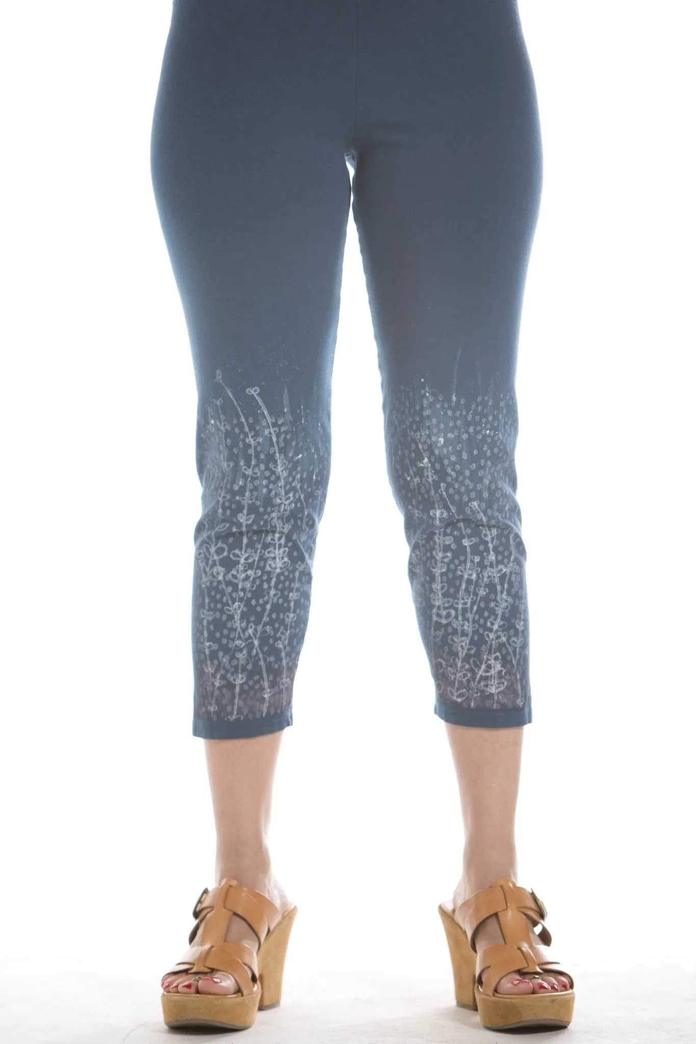 Cropped Legging Printed- Blue Fish Clothing