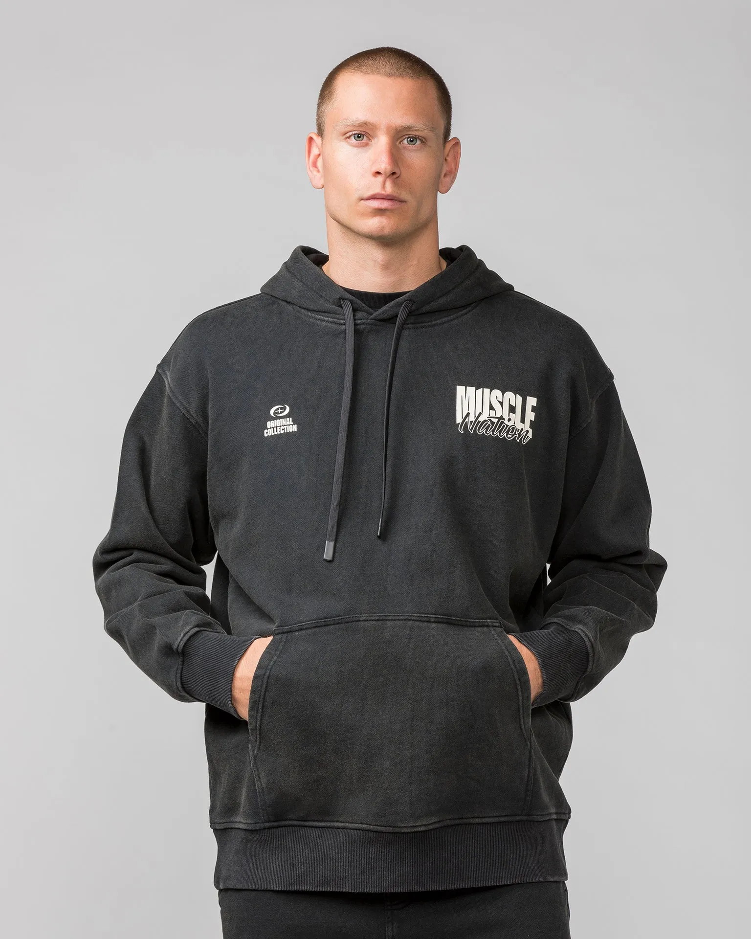 Culture Hoodie - Washed Black