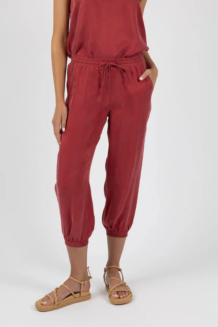 Cupro Milano Pant - Red