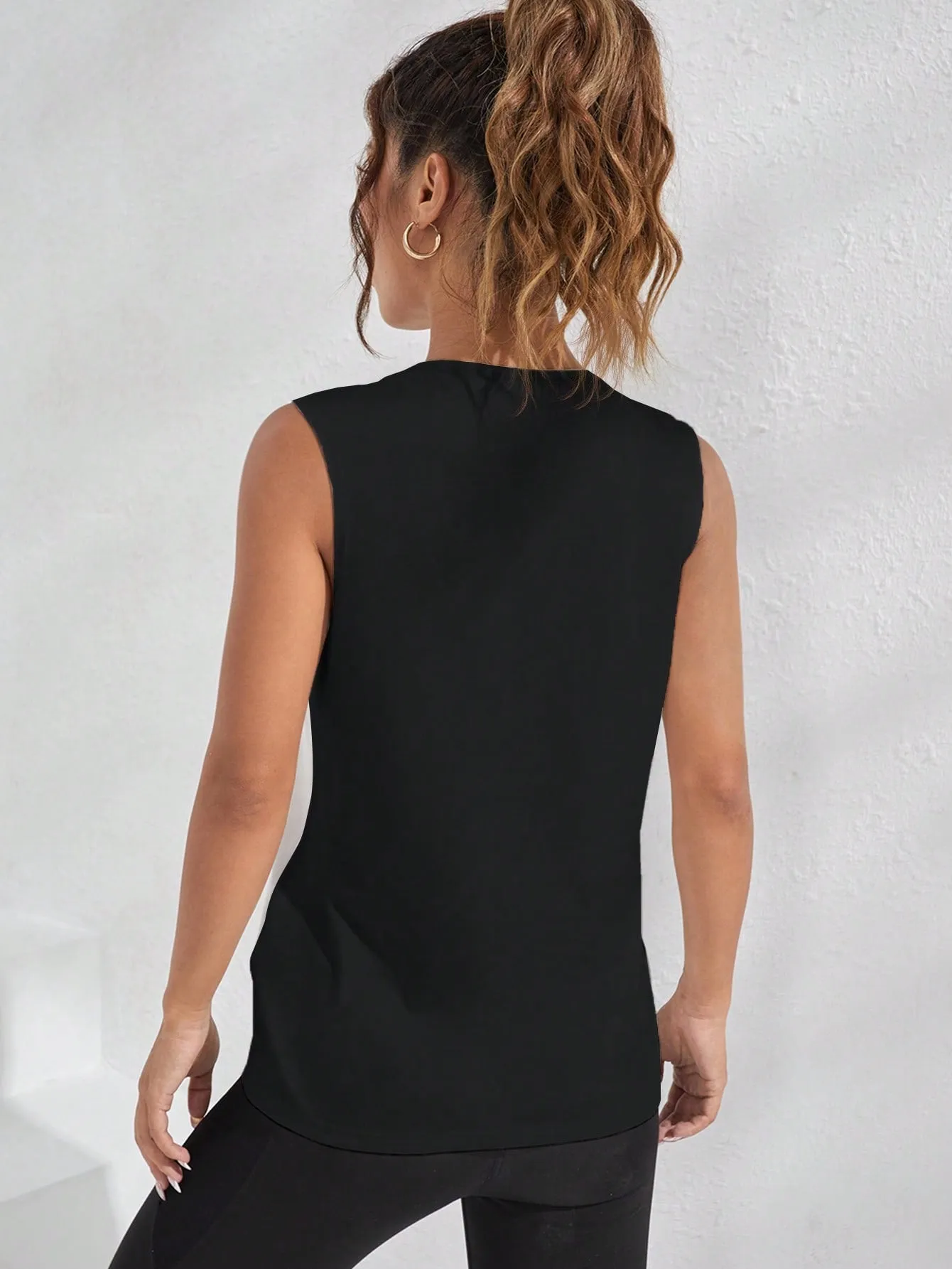 Daily & Casual Slogan Graphic Sports Tank Top