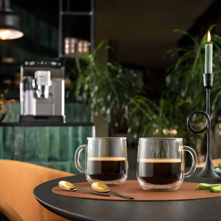 DeLonghi Double wall glass mugs 500ml DLSC327 Set of 2