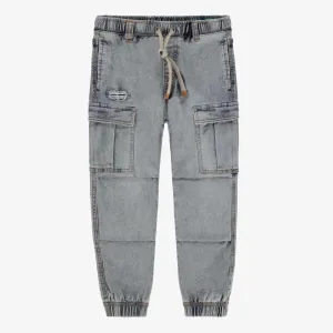Denim Pants With Cargo Pockets