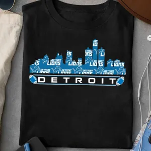 Detroit Skyline Football Shirt - DTLO