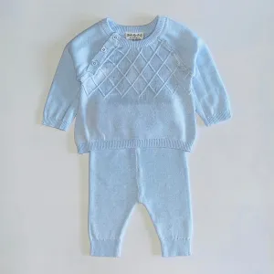 Diamond knitted 2 piece set