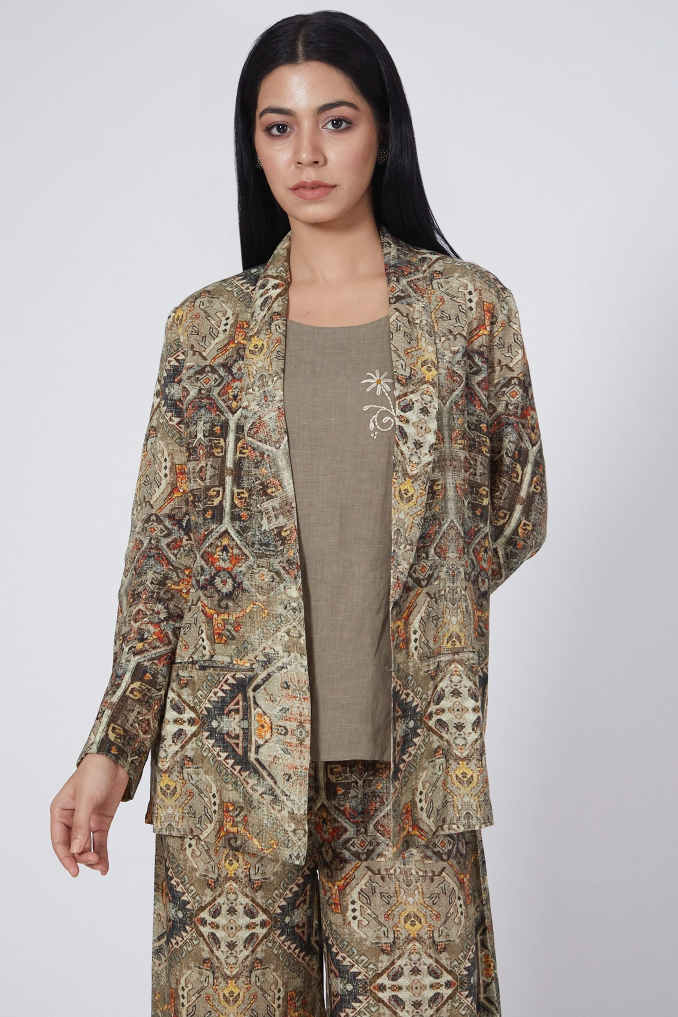 Digital Print   Lounge Blazer  Pants