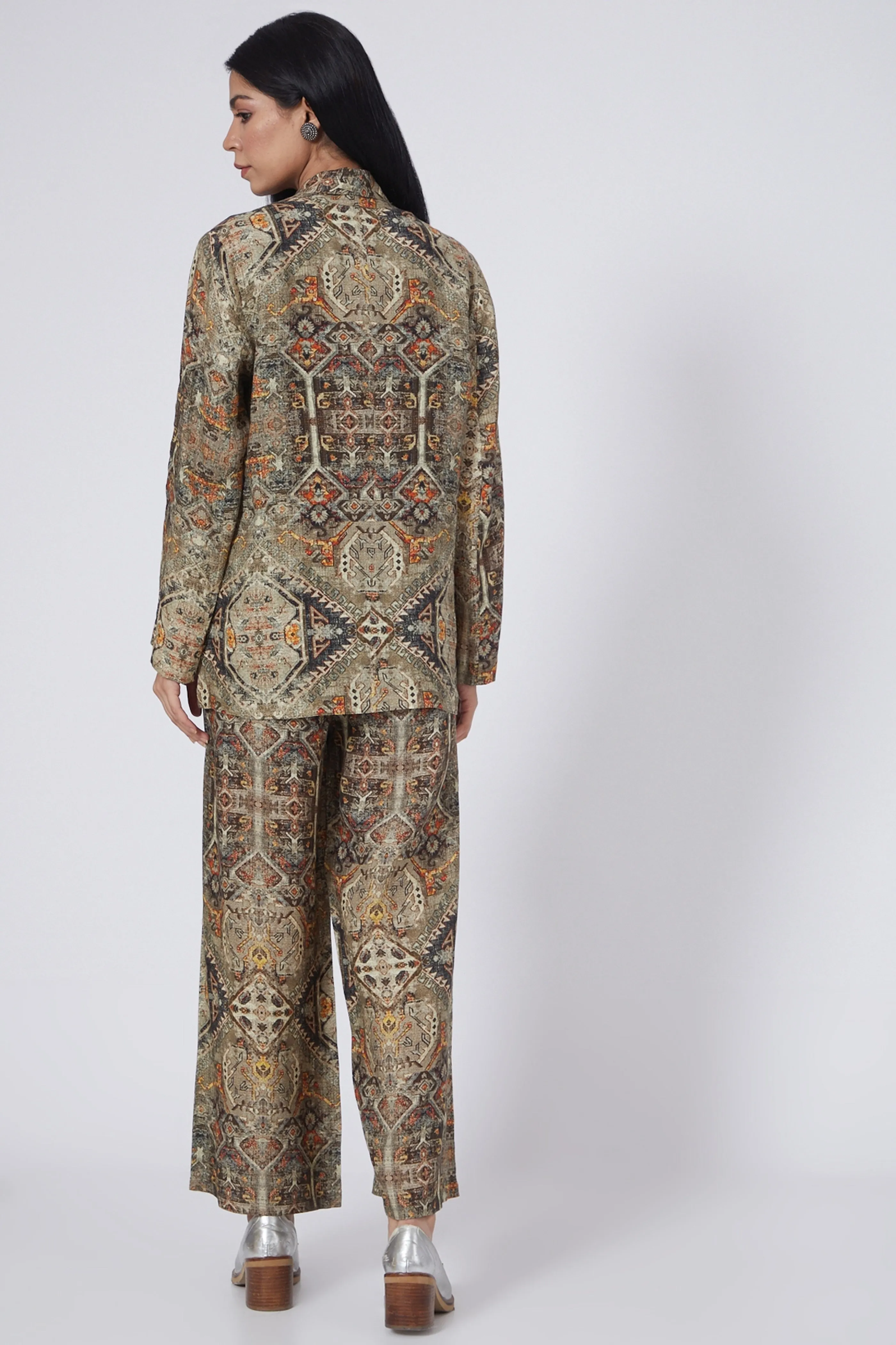 Digital Print   Lounge Blazer  Pants