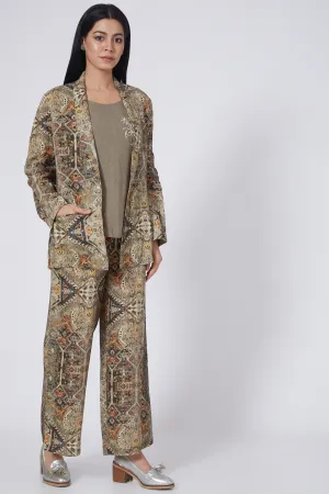 Digital Print   Lounge Blazer  Pants