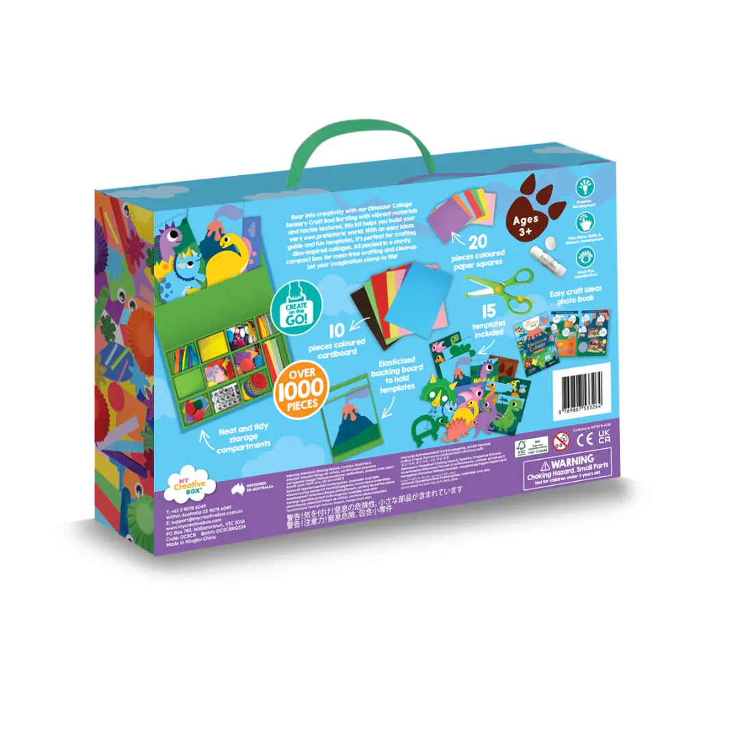 DINOSAUR COLLAGE SENSORY CRAFT BOX