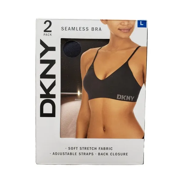 DKNY 2 Seamless Bras with Adjustable Straps NWT!