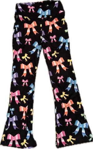DORI CREATIONS- Multi Bow Flare Pants