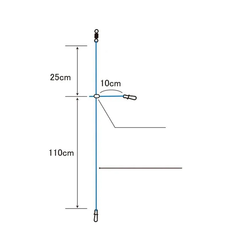 DUEL Squid Jig Leader Rigs Long Type - 2 Sets
