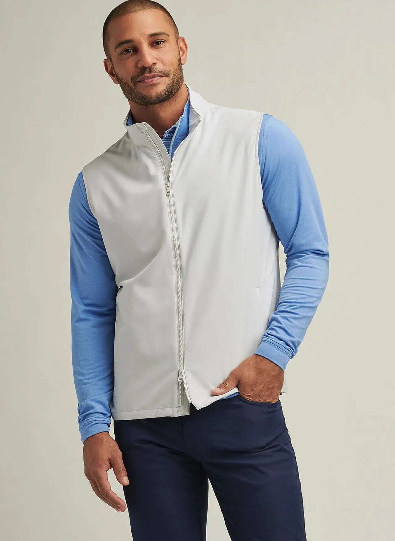 Dunes Vest by Peter Millar - British Grey