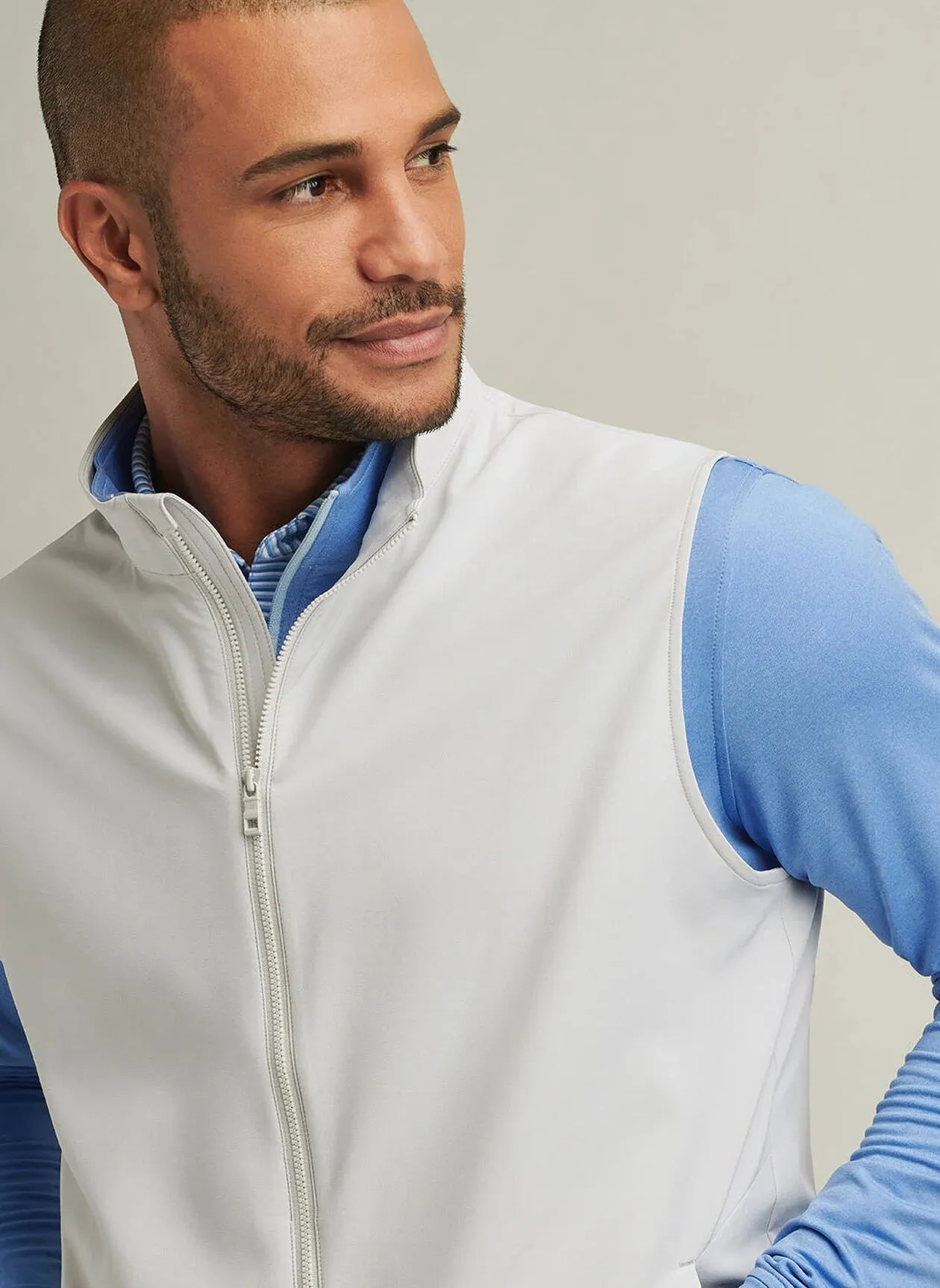Dunes Vest by Peter Millar - British Grey