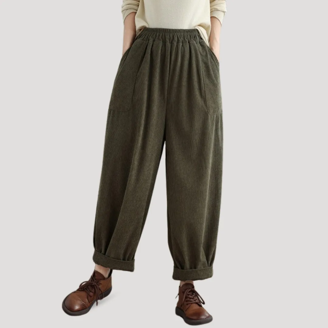 Eloise | Corduroy Wide-Leg Pants