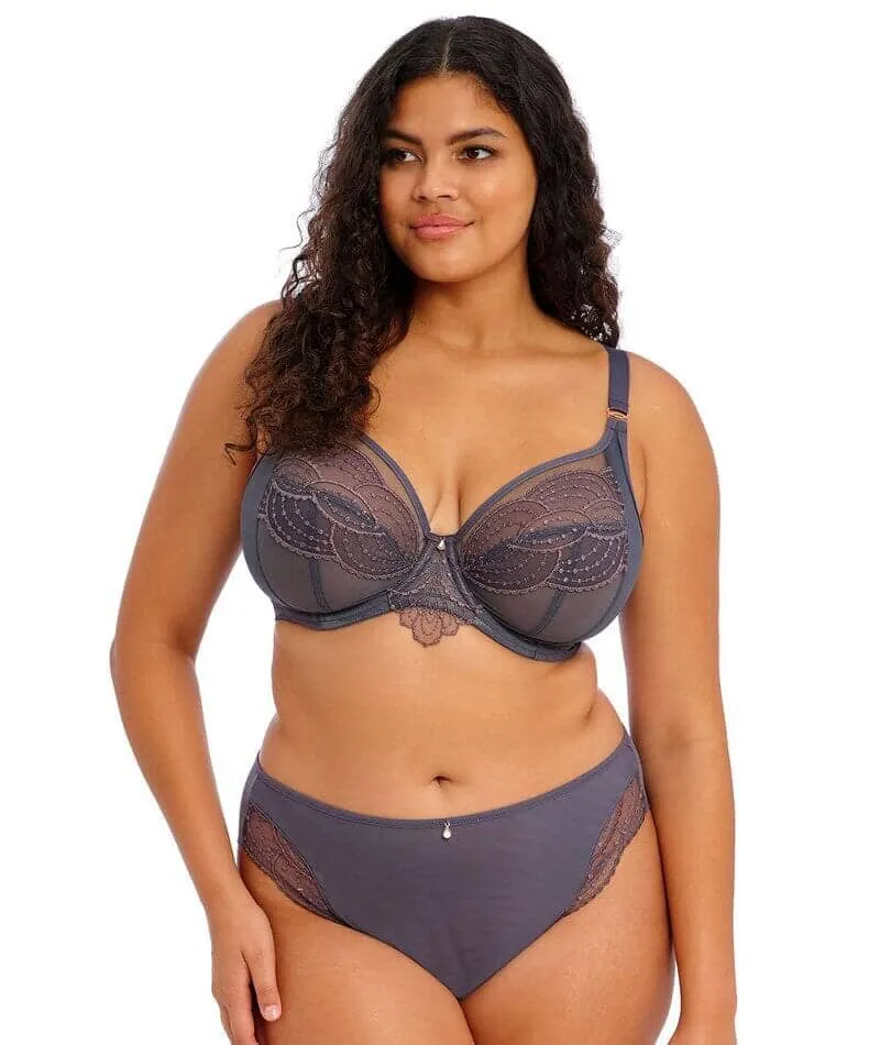 Elomi Priya Underwired Plunge Bra - Storm