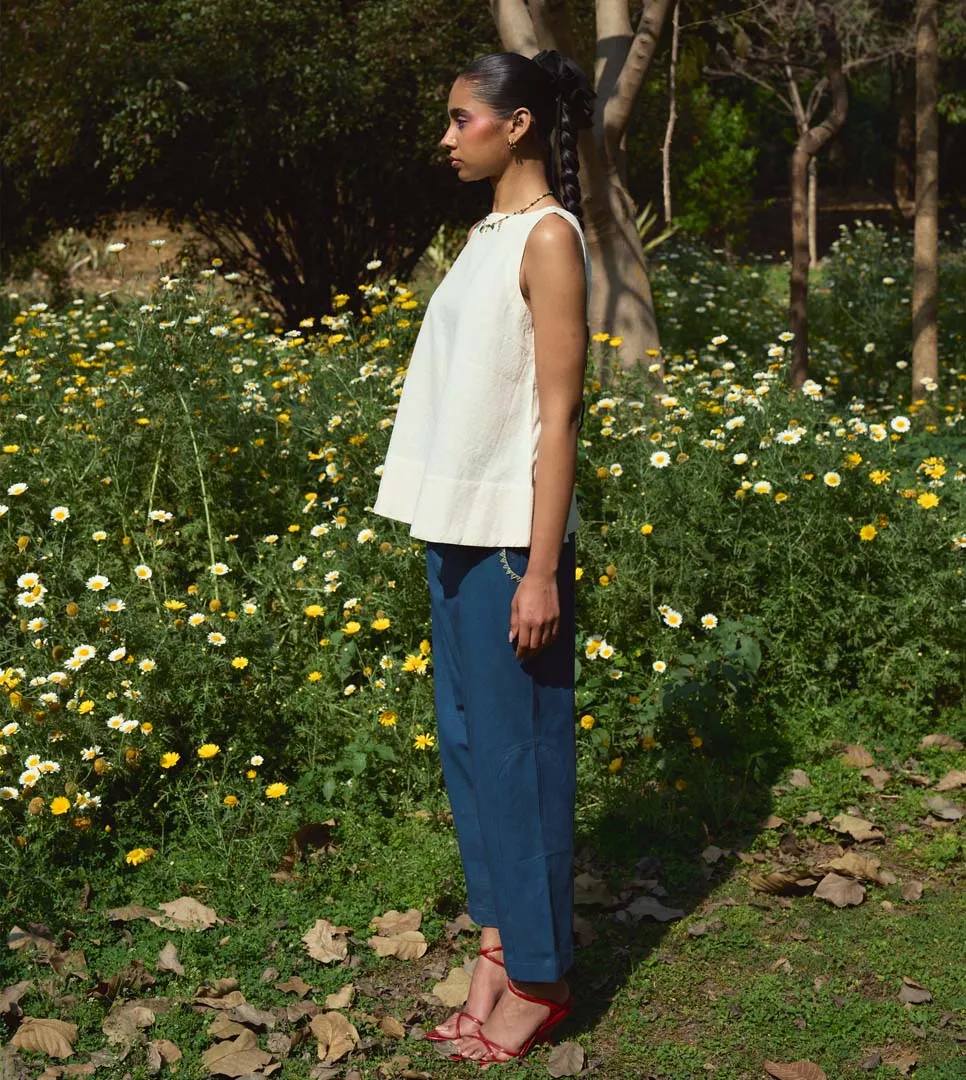 EMI WOMENS PANTS WITH EMBROIDERY