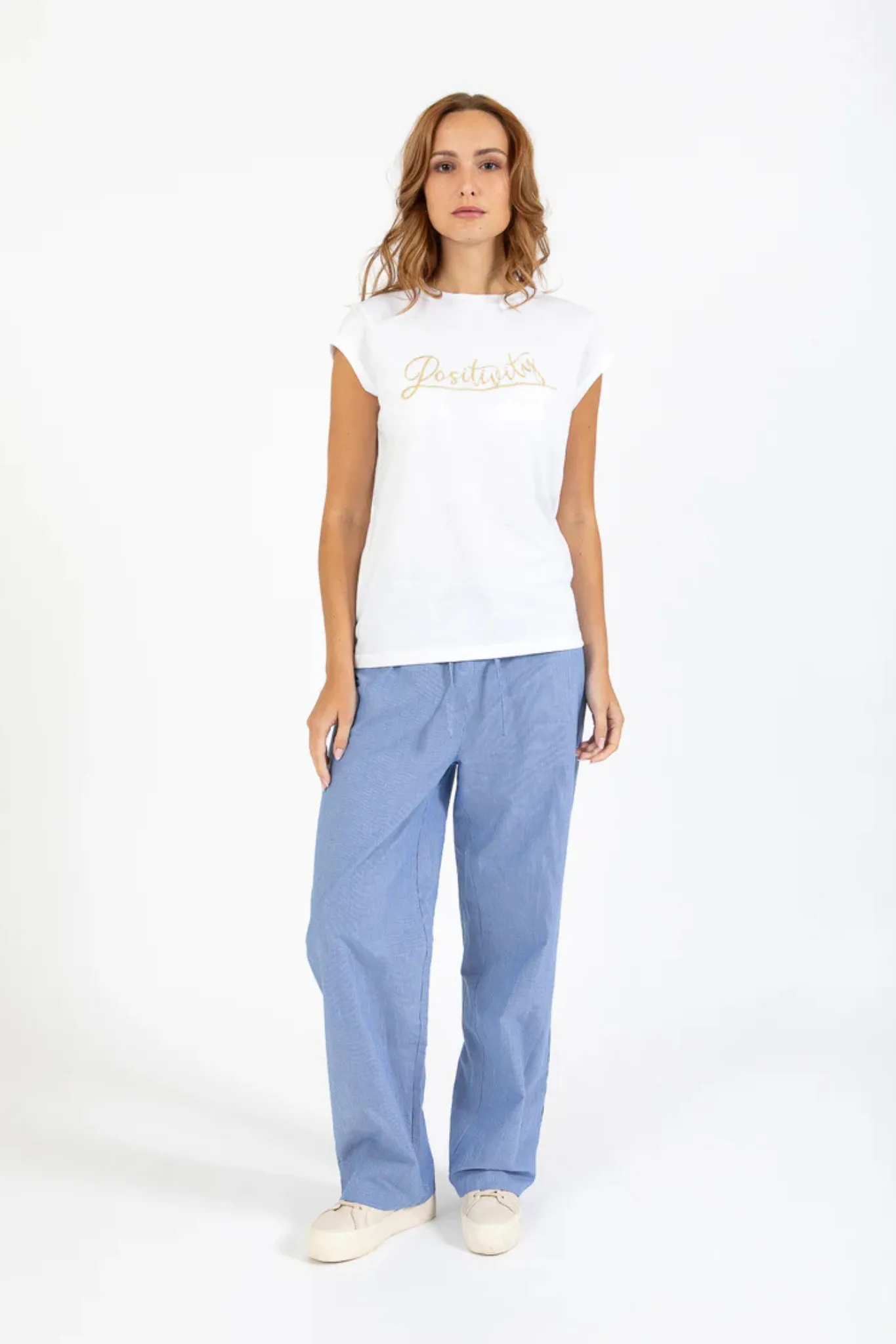 EMMIE PANTS - BLUE STRIPES