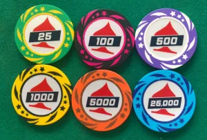EPT 500pce Unique Poker Tournament 13.5g Chip Set w/ Case