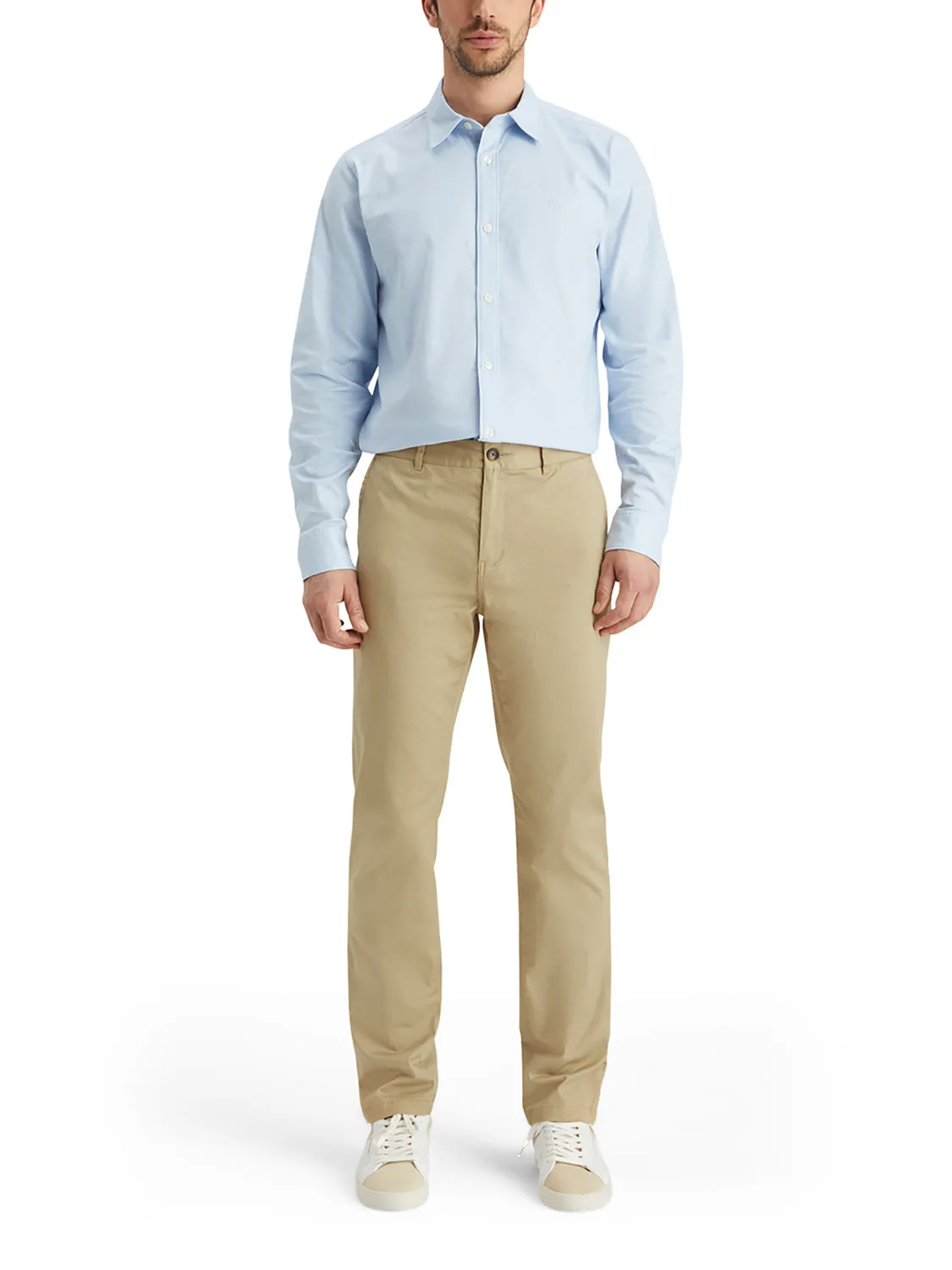 ESSENTIALS - Stuart Regular Slim Fit Chino - Sand