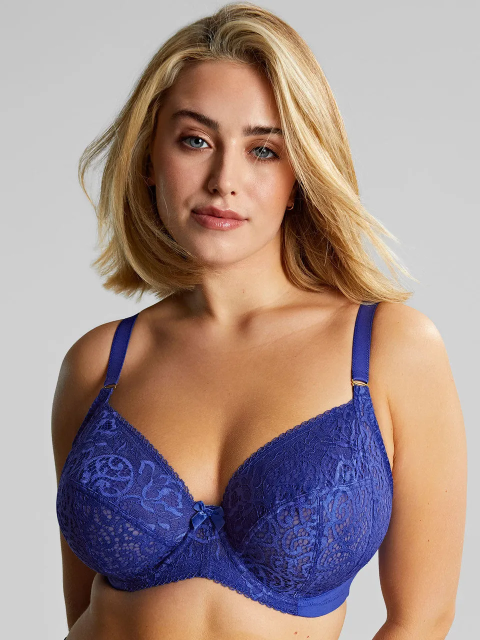 Estel Plunge Bra In Royal Blue - Sculptresse