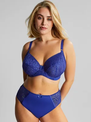 Estel Plunge Bra In Royal Blue - Sculptresse