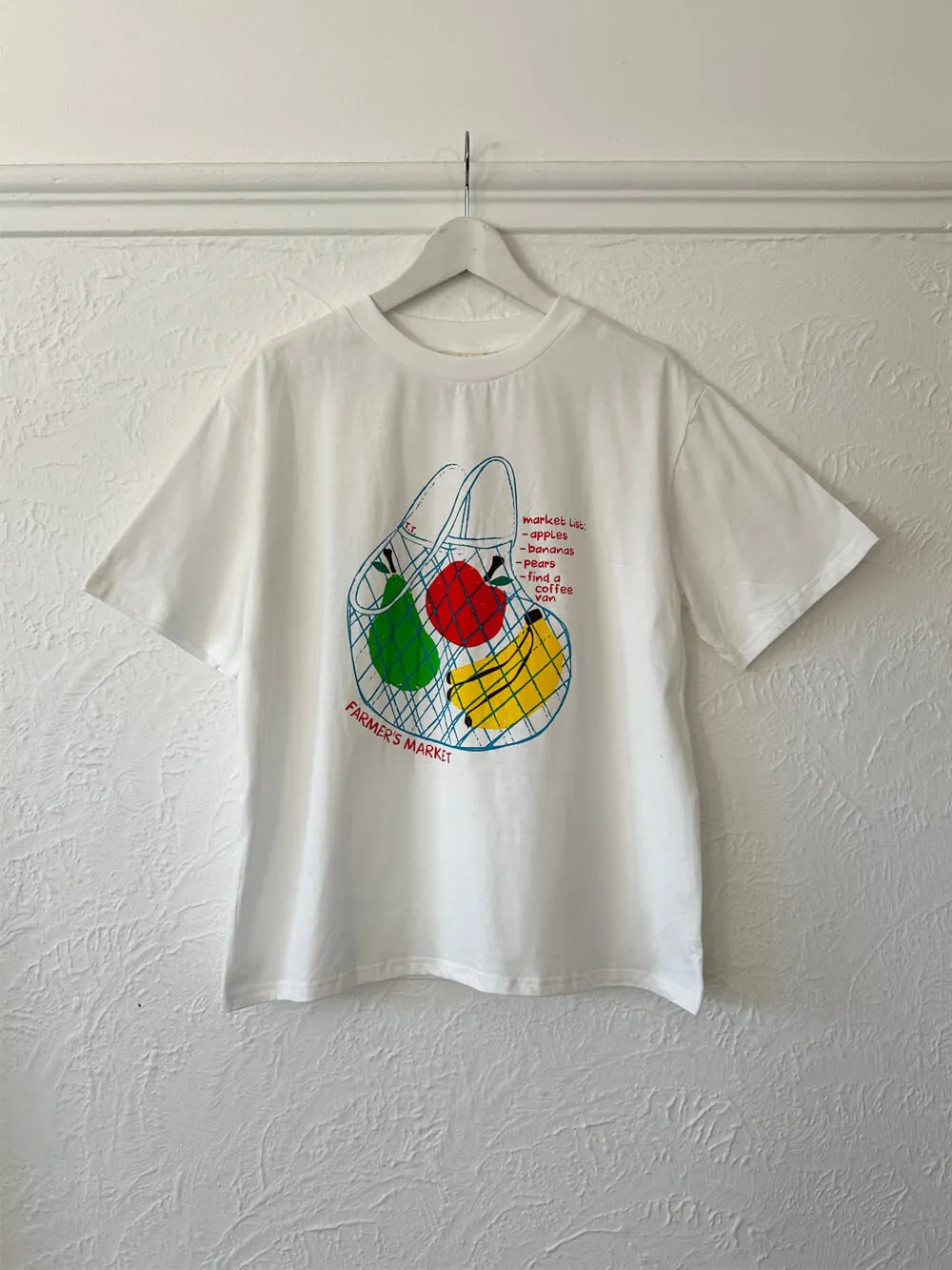 Farmer's Market Relaxed Tee - White