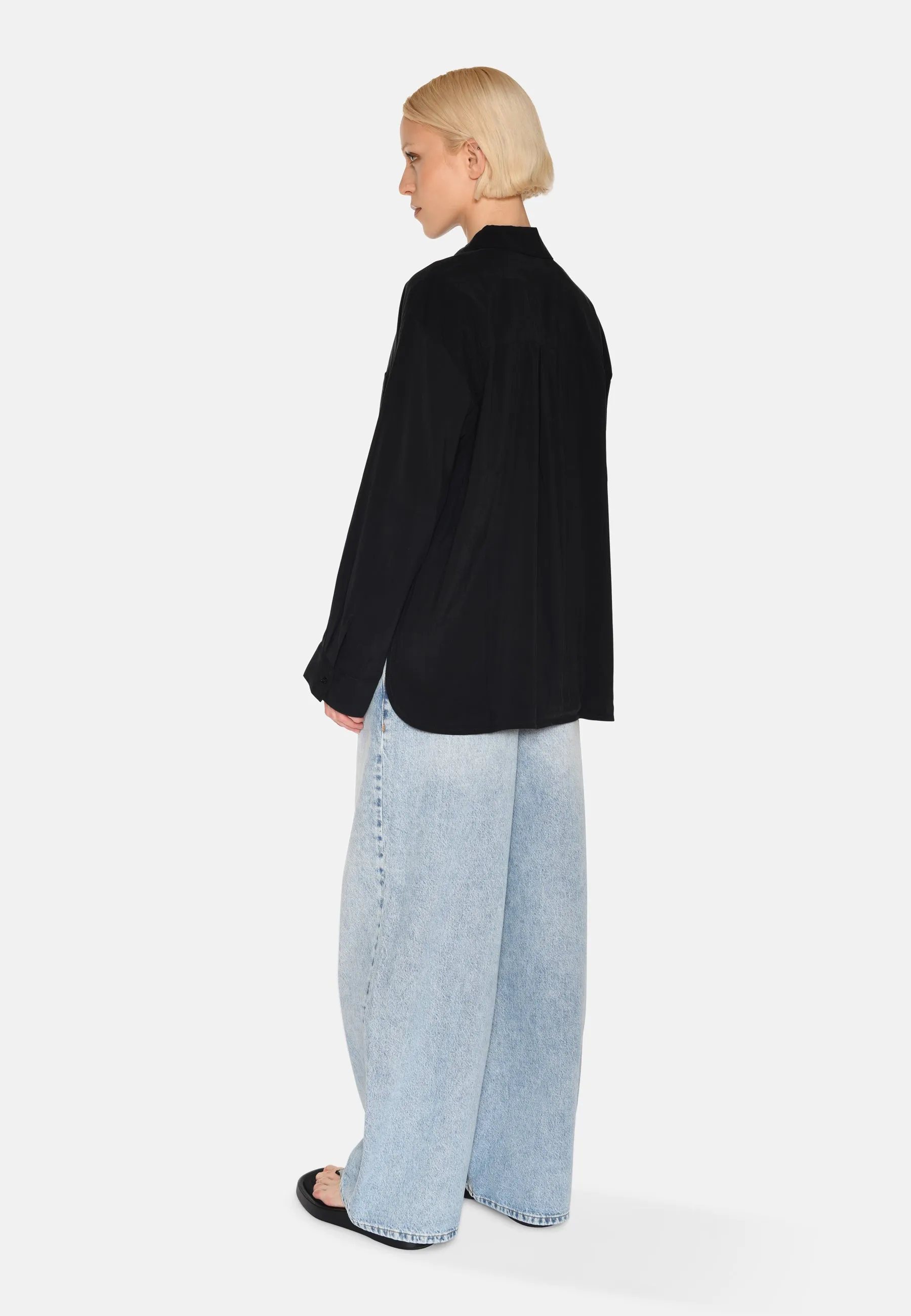 Fern long sleeved shirt 3859 - Black