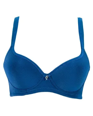 Firozi Soft Net Flourish Bra - Single Soft Padded Underwired Bra - FL3263