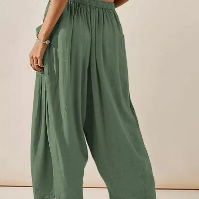 Full Size Wide Leg Pants with Pockets
