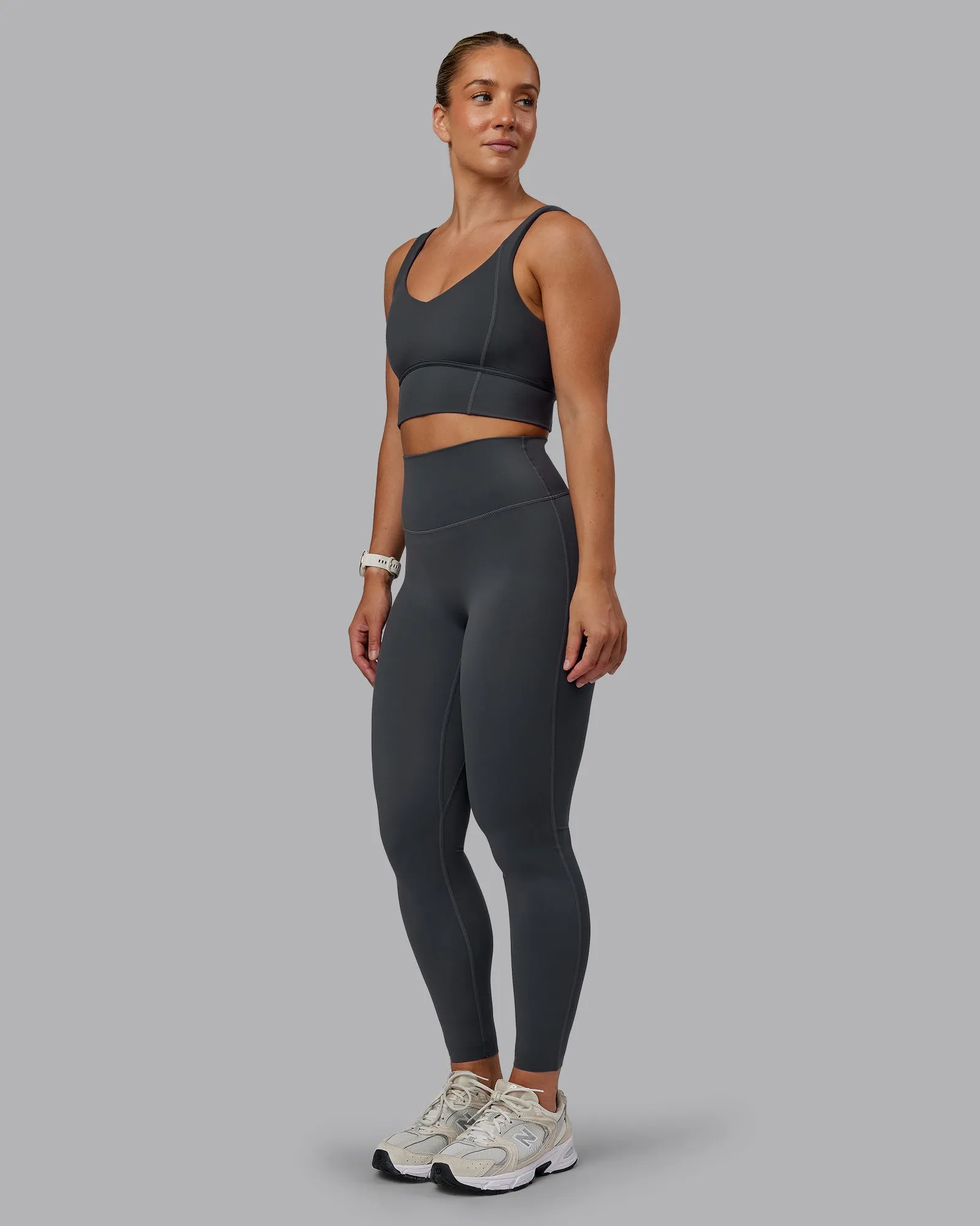 Function Longline Sports Bra - Dark Storm