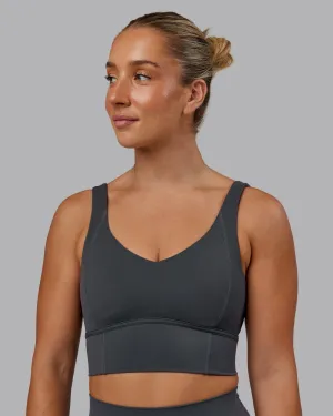 Function Longline Sports Bra - Dark Storm
