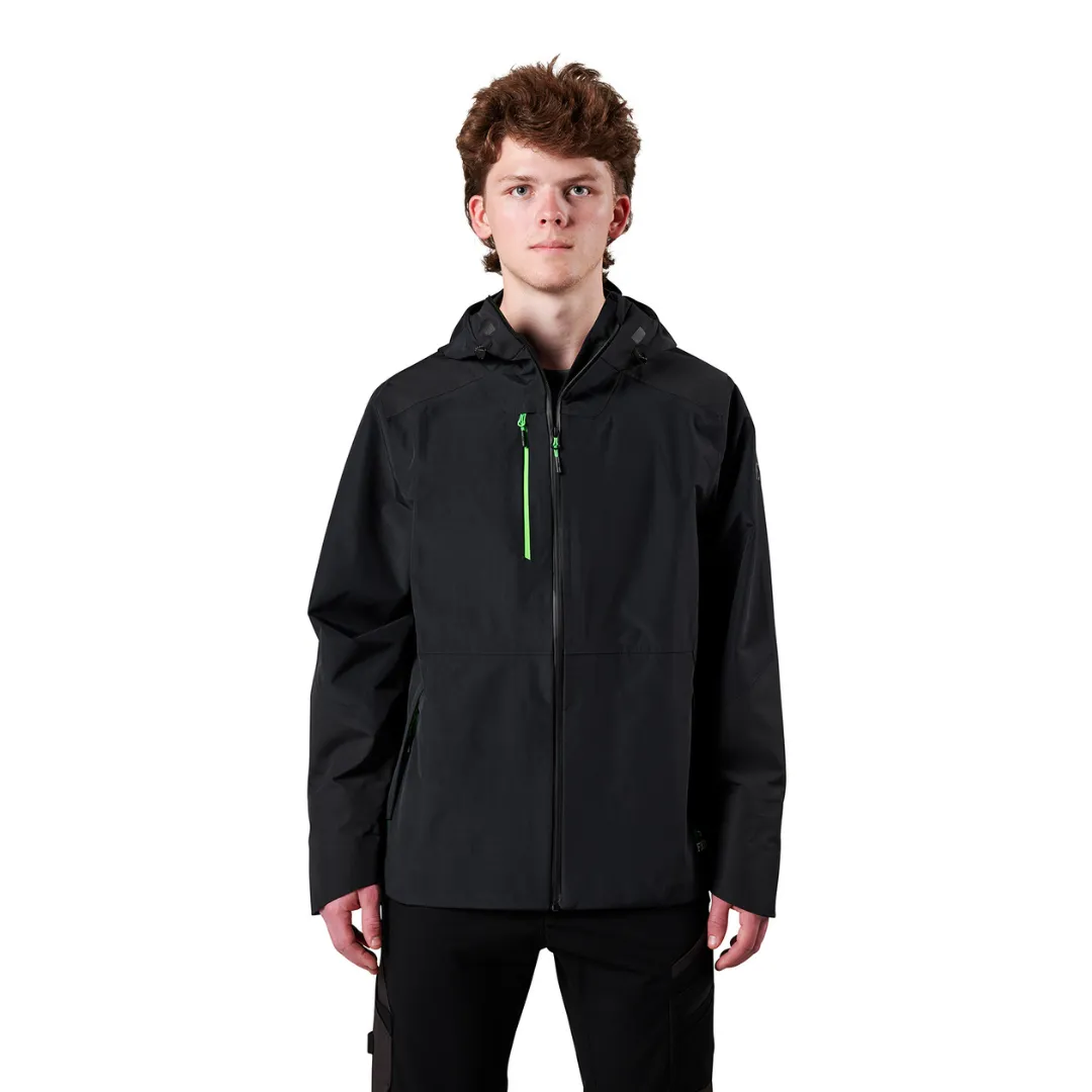 FXD Men's 3 - Layer Waterproof Jacket - BLACK