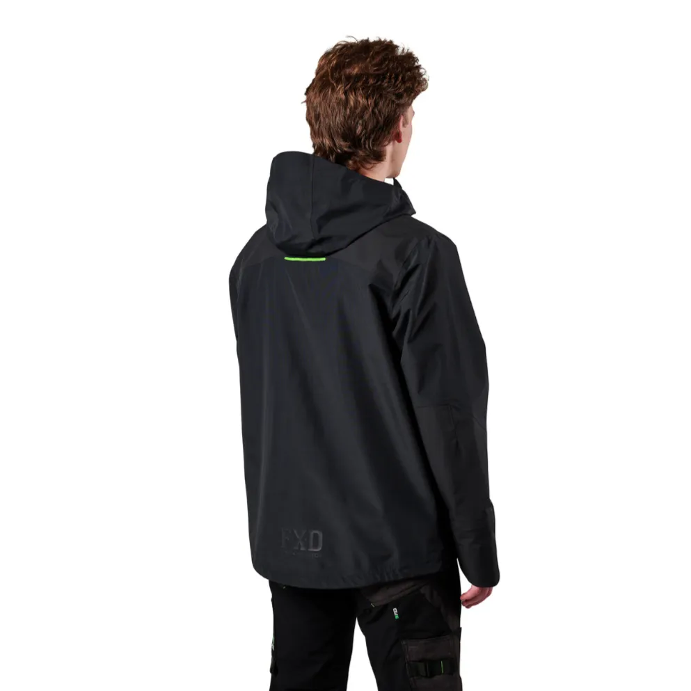 FXD Men's 3 - Layer Waterproof Jacket - BLACK