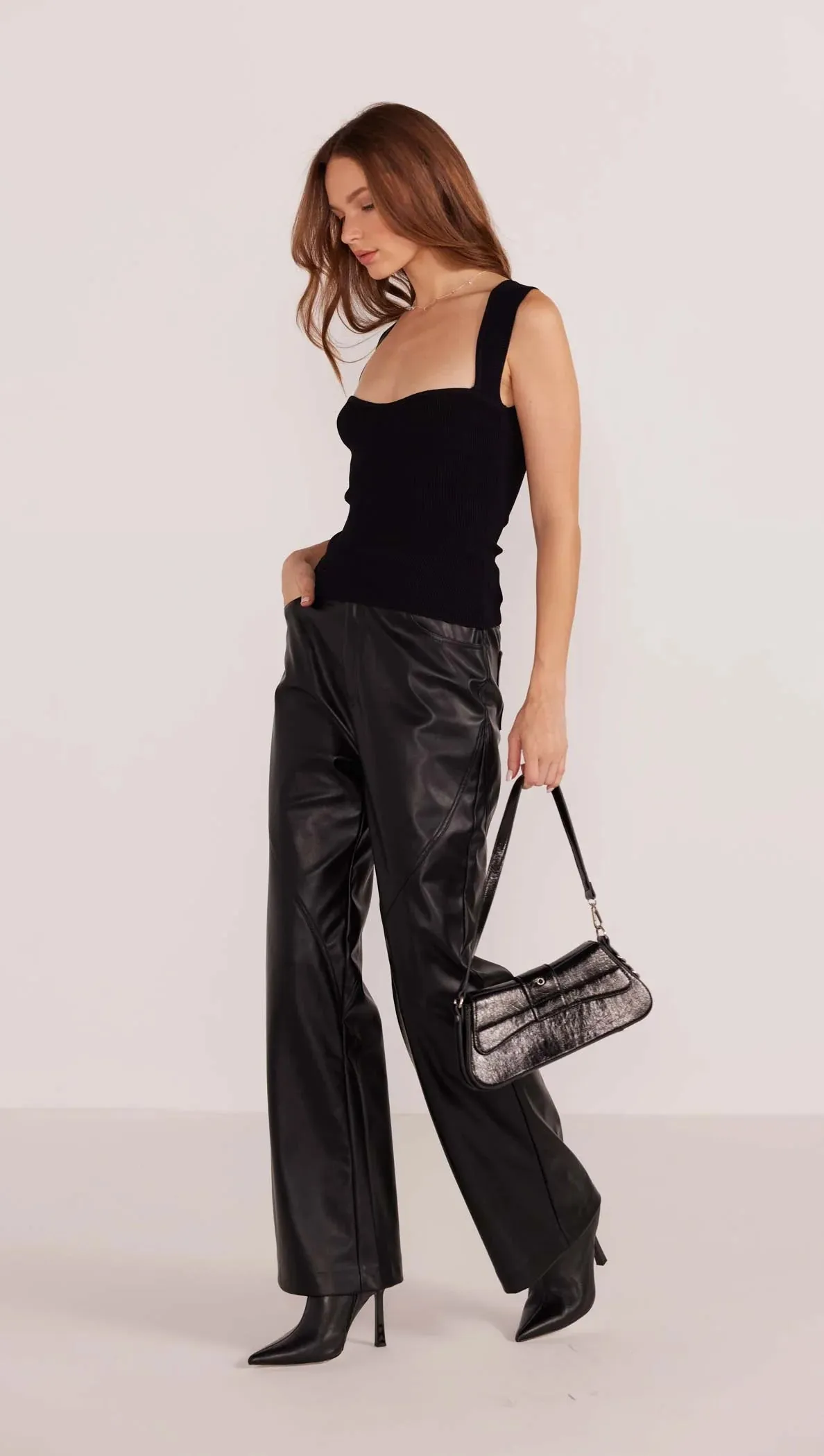 Gilded Rib Knit Top | Mink Pink