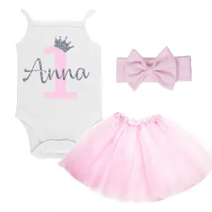 Girls 1st Birthday Tutu Outfit