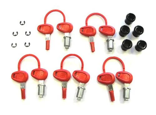 Givi standard lock sets - red