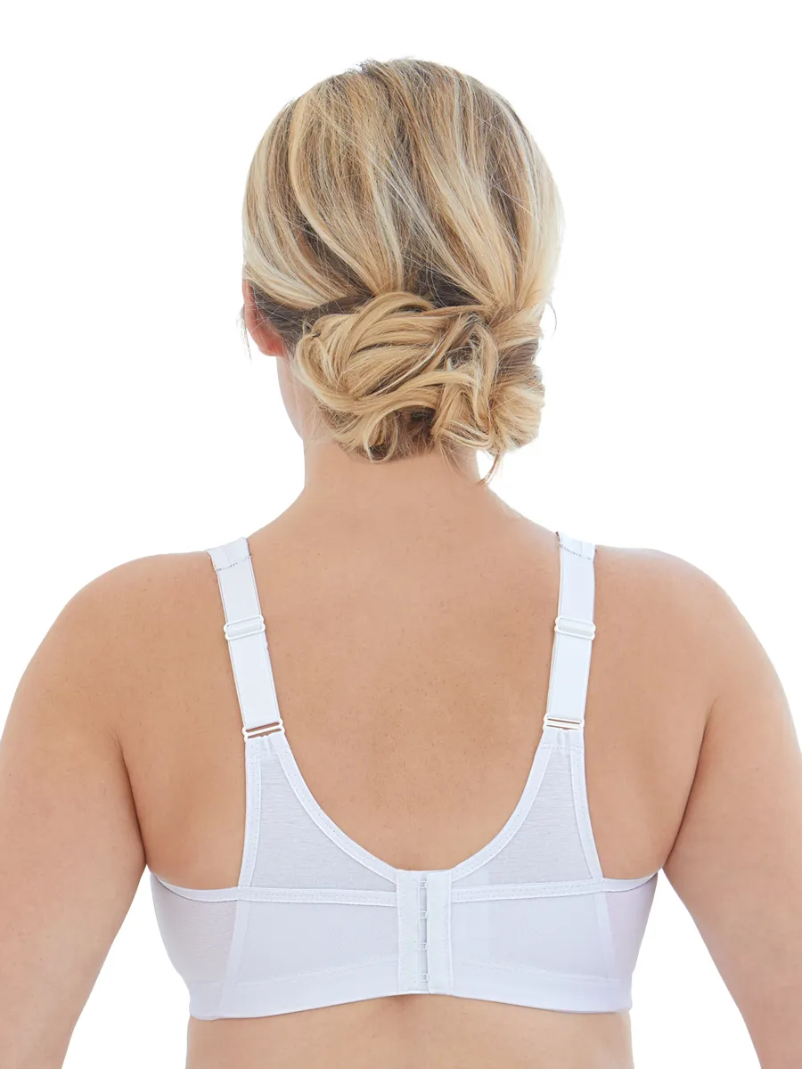 Glamorise Bra 1005 - Made To Move Wirefree Support - White